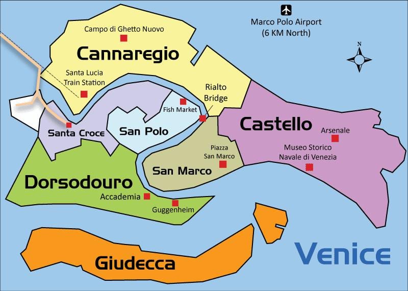 図カンナレージョ地区地区はヴェネツィア