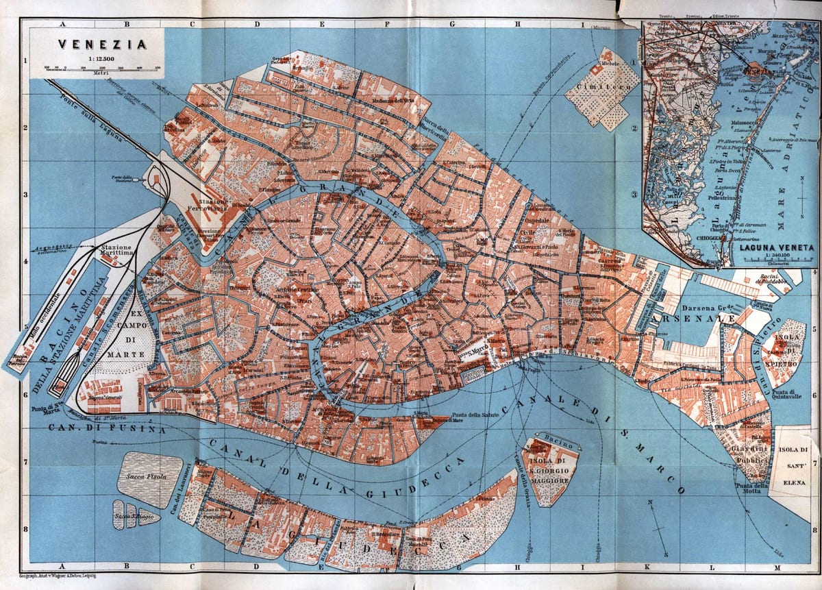 旧ヴェネツィアの地図