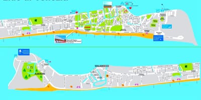 地図のリドベネチアイタリア