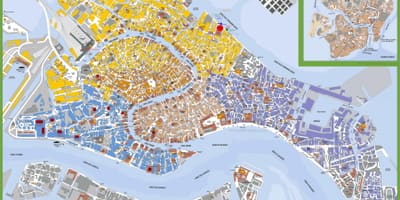 詳しい地図のヴェネツィア