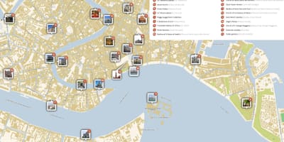 ベネチアの観光地図