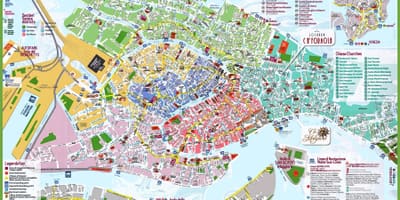 地図ベネチアイタリア
