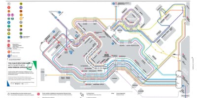 ヴェネツィアの水上バス路線図