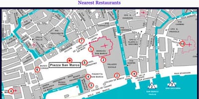 地図のヴェネツィア広場
