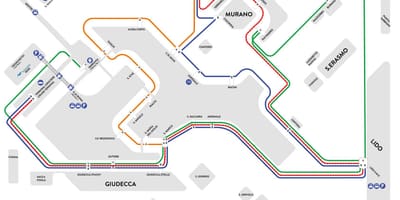 Alilagunaヴェネツィアの地図