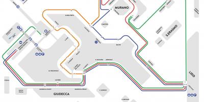 Alilagunaヴェネツィアの地図