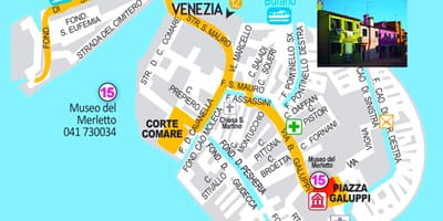 地図buranoヴェネツィア