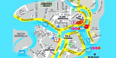 地図のムラーノヴェネツィア